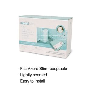 Janibell Brand Akord Diaper Disposal Liners for 280 Slim Model Scented 2-Pack Refills the Continuous Liner System Eliminates Waste