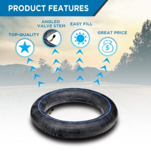 AlveyTech 2.75/3.00-10 (90/65-10) Bent Valve Stem Inner Tube - for The Baja Motorsports Dirt Runner, Coolster, Minimoto, MotoTec, Motovox, Razor MX500/600, SX500, Bike Tubes, Electric Scooter