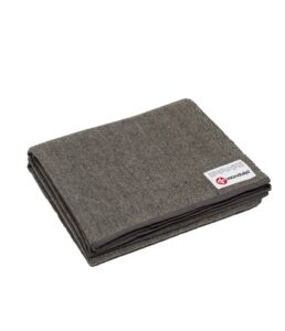 manduka recycled wool blanket, sediment