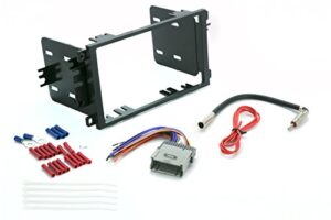 scosche install centric icgm8bn double din complete basic installation solution for installing an aftermarket stereo compatible with select 2000-13 gm vehicles,black