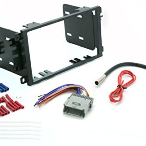 SCOSCHE Install Centric ICGM8BN Double DIN Complete Basic Installation Solution for Installing an Aftermarket Stereo Compatible with Select 2000-13 GM Vehicles,Black