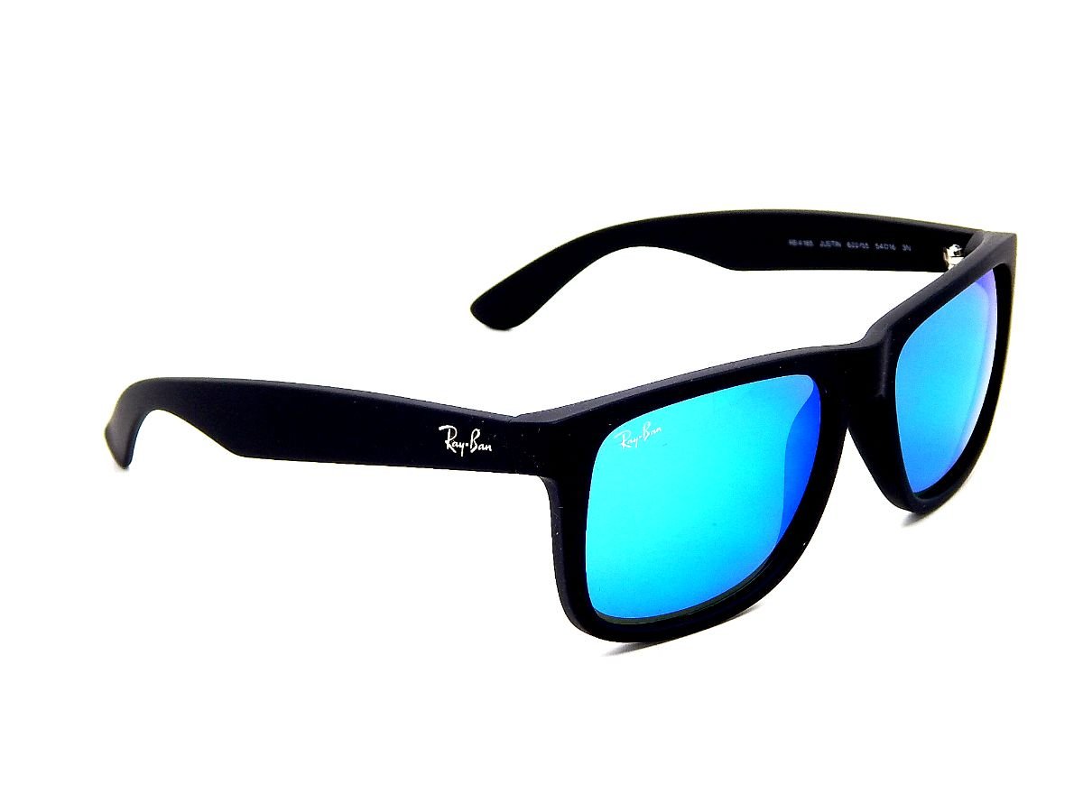 Ray Ban RB4165 622/55 Black/Blue Mirror 55mm Sunglasses