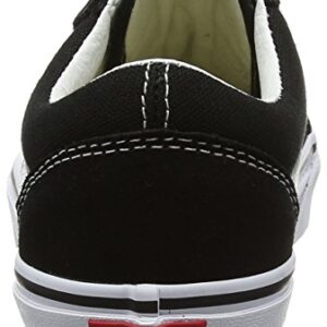 Vans Men's Low-Top Trainers, Black Black True White Suede Canvas, 44.5