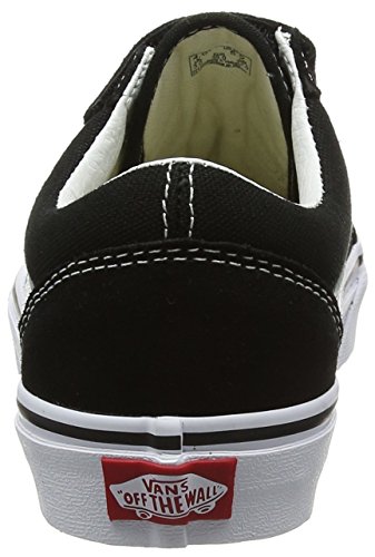 Vans Men's Low-Top Trainers, Black Black True White Suede Canvas, 44.5