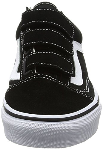 Vans Men's Low-Top Trainers, Black Black True White Suede Canvas, 44.5