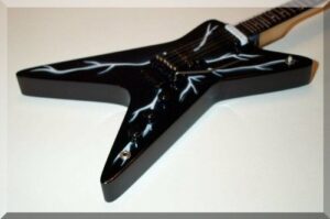 miniature guitar lightning pantera