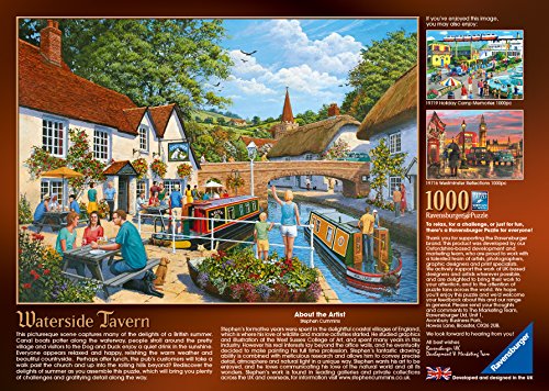 Ravensburger Waterside Tavern Jigsaw Puzzles 1000 Pieces for Adults and Kids Age 12 Years Up