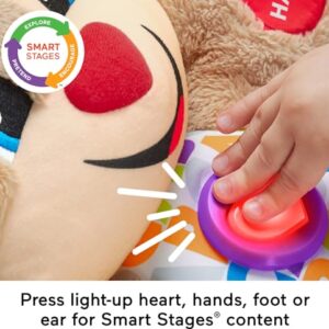 Fisher-Price Baby & Toddler Toy Laugh & Learn Smart Stages Puppy Musical Plush with Lights & Phrases for Infants Ages 6+ Months