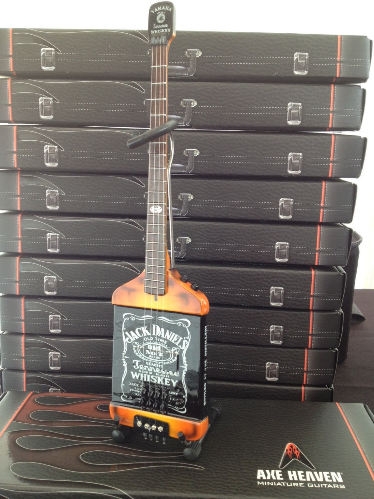 Officially Licensed Michael Anthony Jack Daniels JD Bass Mini Guitar