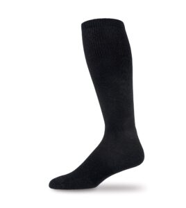 thorlos unisex twl western thin padded over the calf sock, black, medium