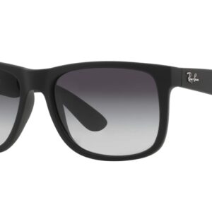 Ray-Ban Justin New Sunglasses (54 mm, Matte Black Frame Black Lens)