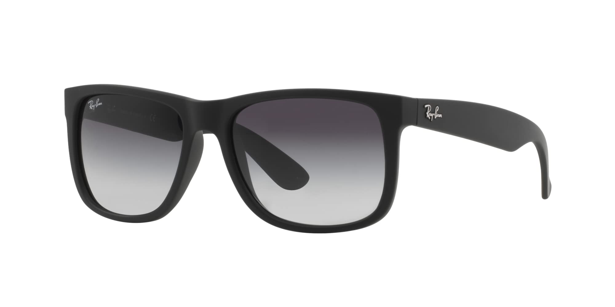 Ray-Ban Justin New Sunglasses (54 mm, Matte Black Frame Black Lens)