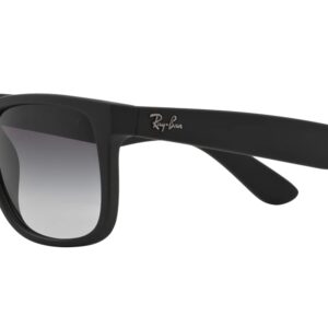 Ray-Ban Justin New Sunglasses (54 mm, Matte Black Frame Black Lens)