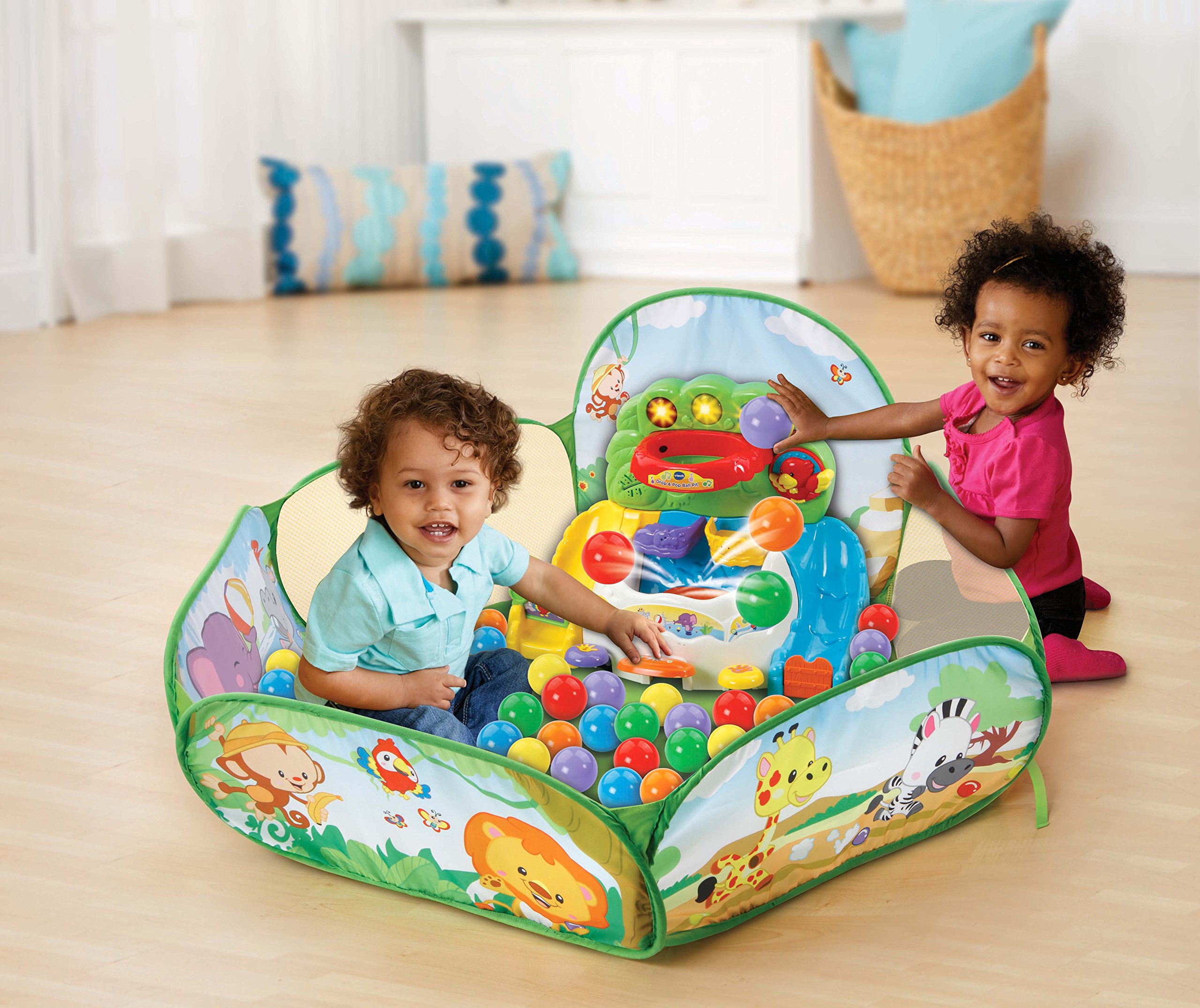 VTech Pop-a-Balls Drop and Pop Ball Pit, Green