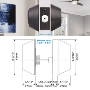 Gobrico 2 Keyed Alike Double Cylinder Deadbolts Door Locks with Same Key Oil Rubbed Bronze Finished