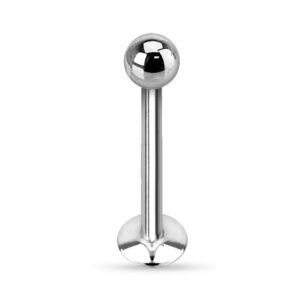 Dynamique 14g, 16g, 18g Ball 316L Surgical Stainless Steel Internally Threaded Labret/Monroe Stud