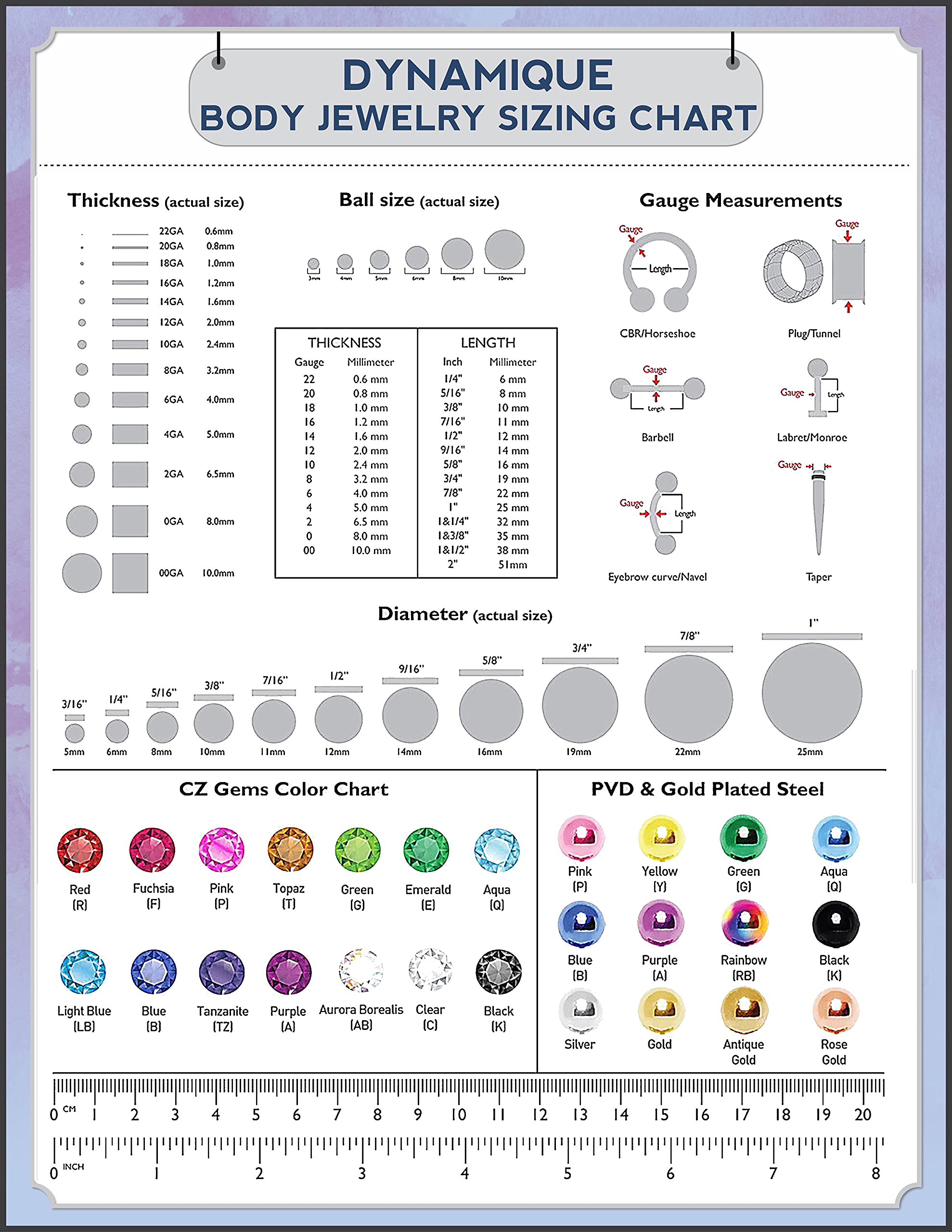 Dynamique 14g, 16g, 18g Ball 316L Surgical Stainless Steel Internally Threaded Labret/Monroe Stud