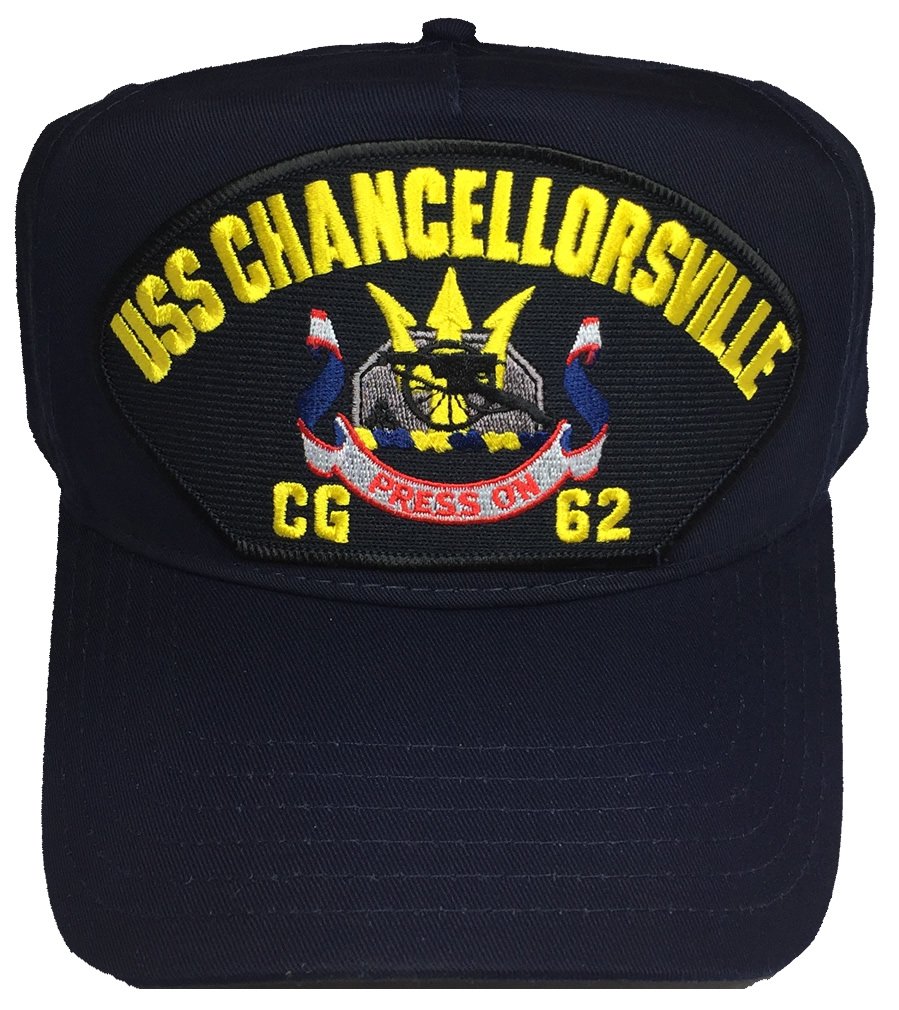 EC USS Chancellorsville CG-62 Hat - Navy Blue - Veteran Owned Business