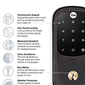 Yale Touchscreen Deadbolt with Z-Wave in Oil Rubbed Bronze