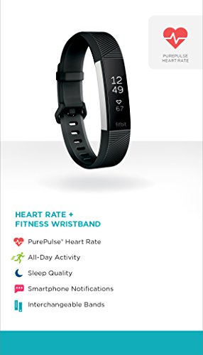 Fitbit Alta HR, Black, Large (US Version)