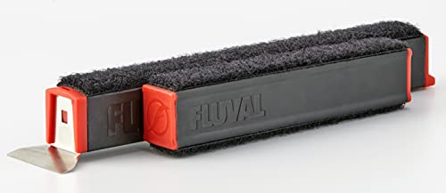 Fluval Razor+ 2-in-1 Algae Magnet, Aquarium Glass Scraper, Medium