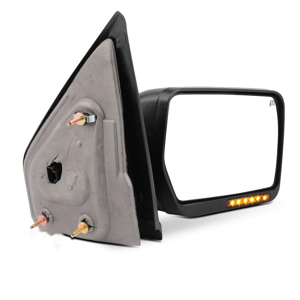 SCITOO Towing Mirror 2004-2006 for Ford for F-150 Rear View Mirror Automotive Exterior Mirror with Power Heated Front LED Signals (Passenger Side)