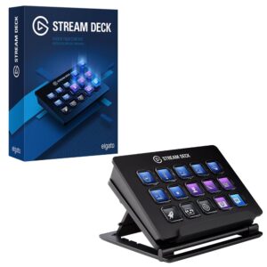 Elgato Stream Deck Classic - Live Production Controller With 15 Customizable LCD Keys And Adjustable Stand, Trigger Actions In OBS Studio, Streamlabs, Twitch, Youtube And More, PC/Mac