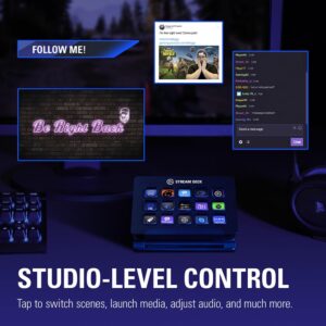 Elgato Stream Deck Classic - Live Production Controller With 15 Customizable LCD Keys And Adjustable Stand, Trigger Actions In OBS Studio, Streamlabs, Twitch, Youtube And More, PC/Mac