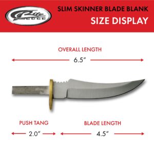 SZCO Supplies 6.5"" Slim Skinner Knife Blade Blank, Silver (BL-7821)