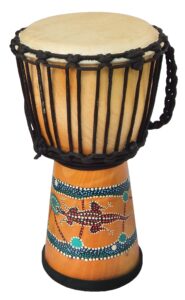 djembe standard paint, 20" tall, 10" head, dsg 109