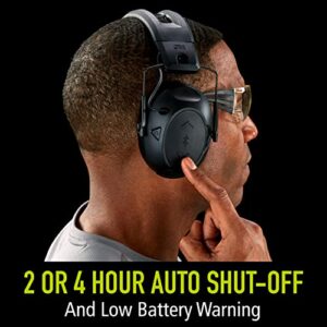 Peltor Sport Tactical 500 Smart Electronic Hearing Protector, Bluetooth Wireless Ear Muffs, NRR 26 dB, Bluetooth Headphones With Recessed Microphone, Ideal For Range, Shooting & Hunting (TAC500-OTH)