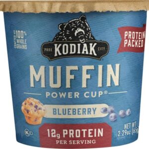 Kodiak Cakes Minute Muffins, Mountain Blueberry, 2.29 Ounce (Packaging May Vary)