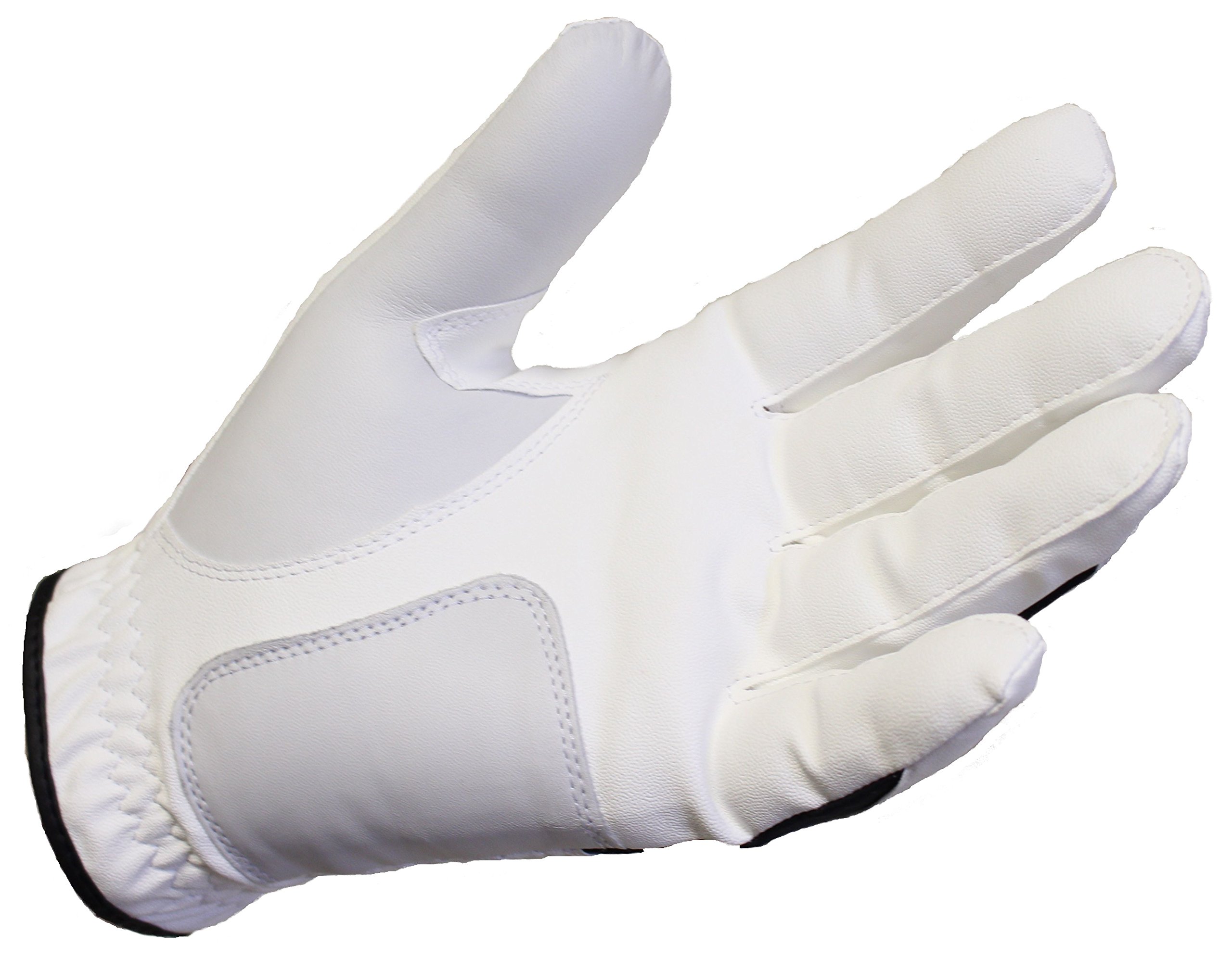 Player Supreme 3-Pack Men's All Weather Synthetic Leather Golf Gloves (M)