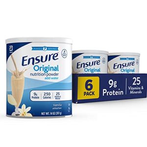 ensure original vanilla nutrition powder 6 cans