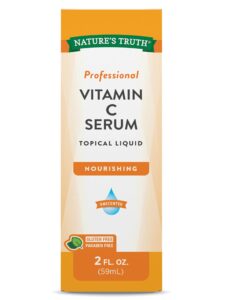 nature's truth vitamin c serum 2 oz | oil for body & face | nourishing & unscented