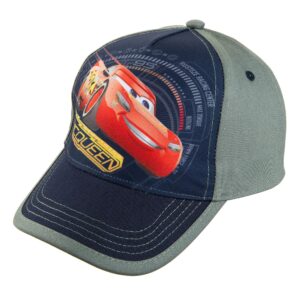 disney pixar lightning mcqueen cars grey boys baseball cap age 4-7