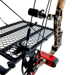 My Bow Buddy Regular Hang-On Buddy Tree Stand Bow Holder | Steel Bow Holder for Tree Stand with Rubber Grip | Works as a Compound or Crossbow Stand | Bow Holder Archery Stand with Quick Attach Knobs