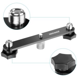 Neewer NW-036 Microphone Bar, Durable Sturdy Steel Microphone Mount Bracket T-bar with Standard 5/8-inch Thread Smooth Finish, Suitable for Most Microphones Clips Stands Boom Arms (Original Version)