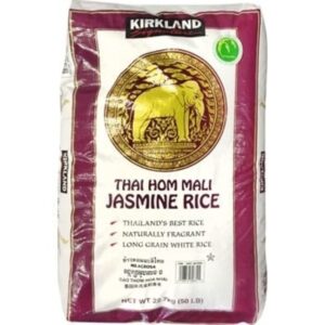 kirkland signature jasmine rice, 50 pound