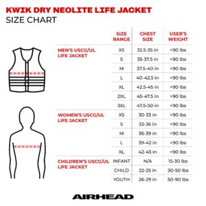 Airhead Women’s Camo Cool Neolite Flex Kwik-Dry Life Jacket, US Coast Guard Approved