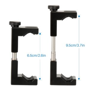 ULANZI Aluminum Phone Tripod Mount with Cold Shoe Mount, Smartphone Video Rig Tripod Mount Adapter for iPhone 11 Pro Max XS X 8 Plus Samsung Galaxy Google Pixel OnePlus One Sony Mobile Phones