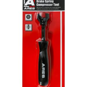 ARES 70191 - Brake Spring Compressor Tool - Provides Leverage to Remove and Install Stubborn Hold-Down Springs of Drum Brakes