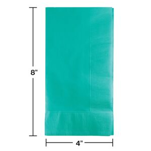 Creative Converting Dinner Napkins 2PLY 1/8FLD, One Size, Teal Lagoon