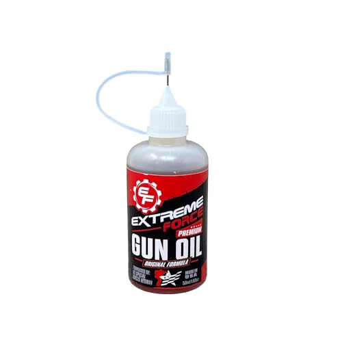 Extreme Force Original Formula Premium Gun Oil, 100% Synthetic Firearms & Weapons Lubricant, Superior High Friction Wear Protectant, US Special Forces Veteran/Master Gunsmith Formulated, Made in USA