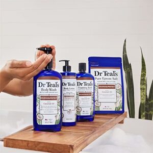 Dr Teal's Salt Soak with Pure Epsom Salt, Nourish & Protect with Coconut Oil, 3 lbs