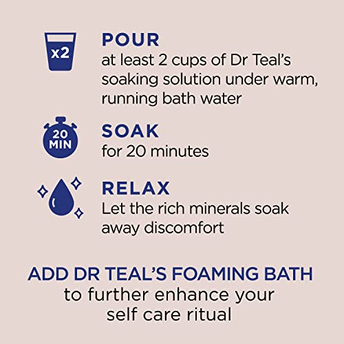 Dr Teal's Salt Soak with Pure Epsom Salt, Nourish & Protect with Coconut Oil, 3 lbs