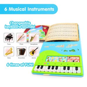 BEST LEARNING My First Piano Book - Educational Musical Toy for Toddlers Kids Ages 3-5 Years - Ideal 3, 4 Year Old Boy or Girl Birthday Gift Present