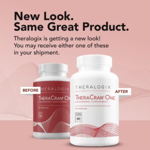 Theralogix TheraCran One Cranberry Capsules - 90-Day Supply - Cranberry Supplement for Men & Women - Cranberry Pills to Support Urinary Tract Health* - 36mg PACs per Capsule - NSF Certified - 90 Caps