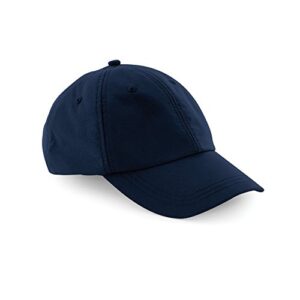 beechfield unisex outdoor waterproof 6 panel baseball cap (one size) (navy blue)