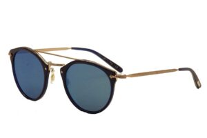 oliver peoples eyewear women's remick sunglasses, denim rose gold/blue, one size